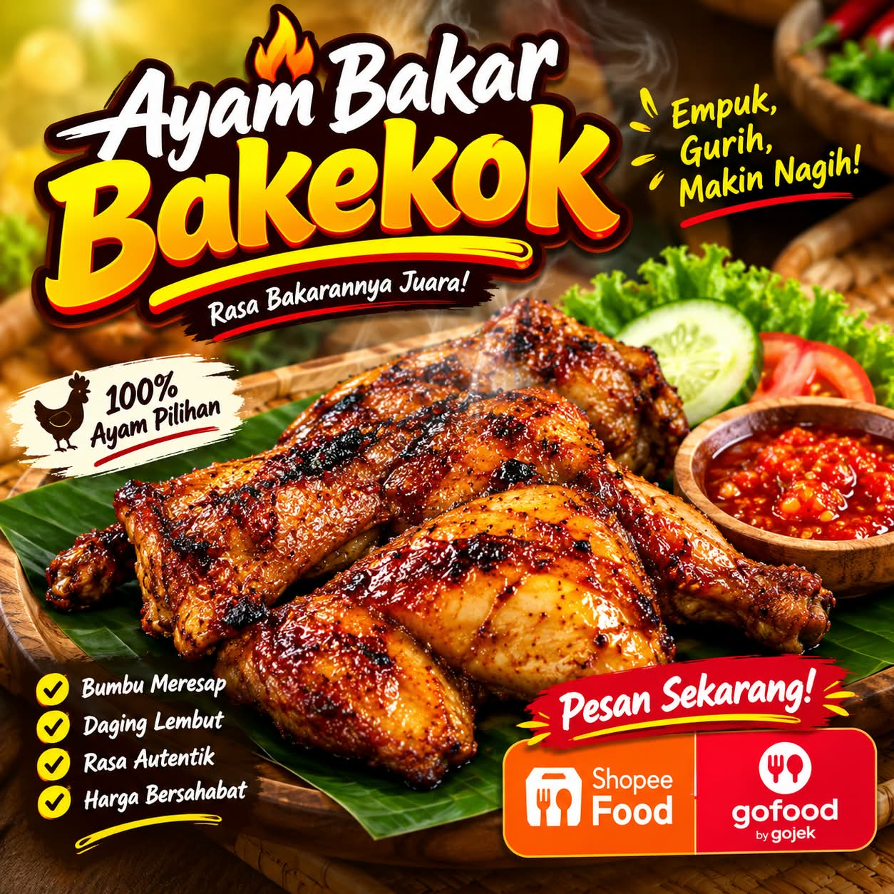 Wajib Coba Ayam Bakar Bakekok